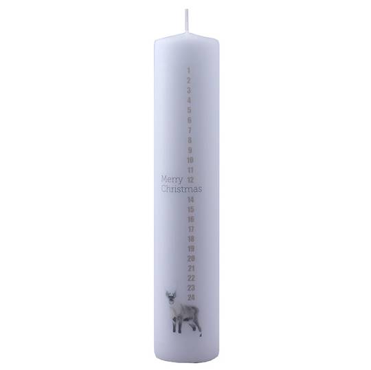 Advent Candle, Merry Christmas Deer